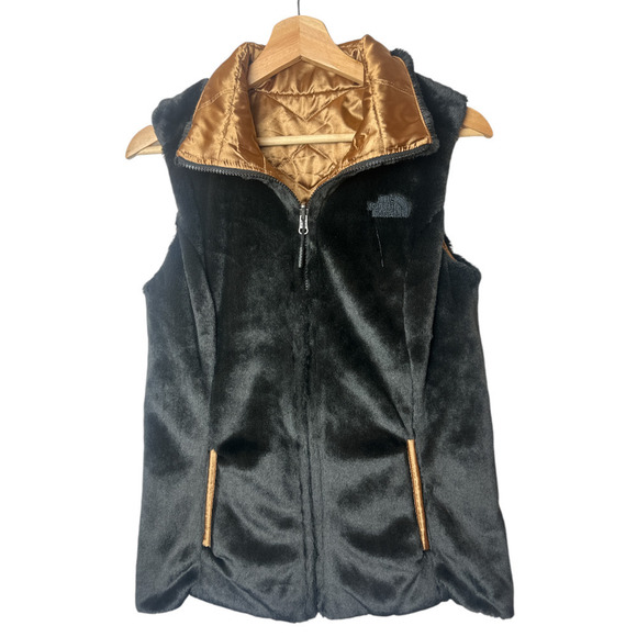 The North Face Gold and Black Reversible Vest - Picture 4 of 8